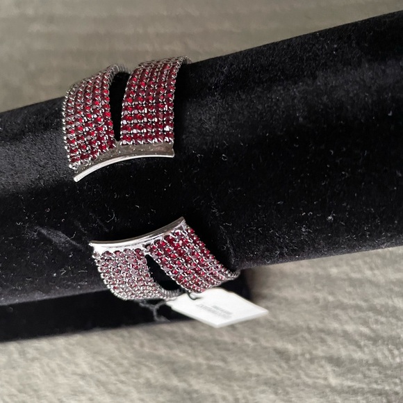 Women’s bracelet ,Natasha Couture Red Sparkling Bracelet - Picture 2 of 13